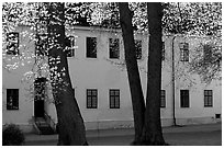 Abbey, Vadstena. Gotaland, Sweden (black and white)