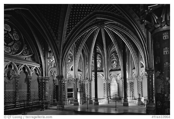 Lower Holy Chapel. Paris, France