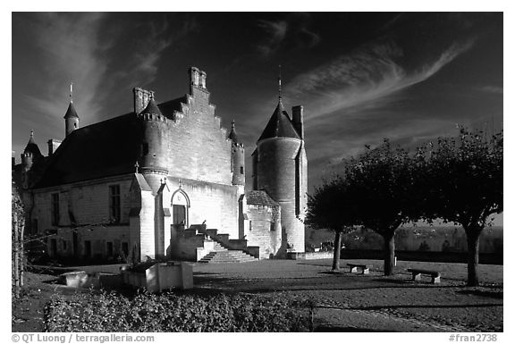 Loches palace. Loire Valley, France