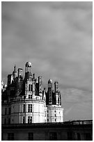 Chambord chateau. Loire Valley, France ( black and white)