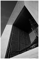 Detail of Arche de la Defense. France ( black and white)