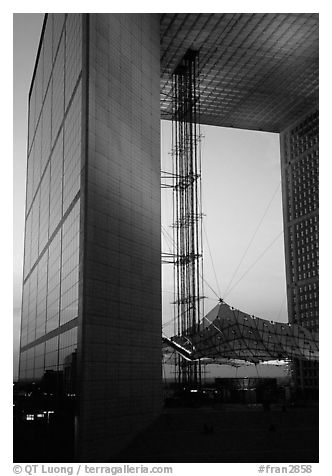 Grande Arche at dusk, La Defense. France