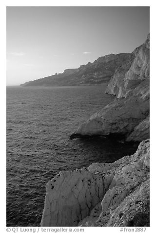 Calanque de Morgiou at sunset. Marseille, France