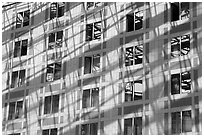 Detail of Grand Ecran building. Paris, France ( black and white)