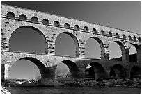 Pont du Gard. France (black and white)