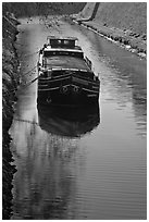 Peniche, Canal du Midi. Carcassonne, France ( black and white)