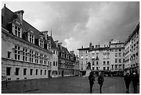 Place St Andre. Grenoble, France (black and white)