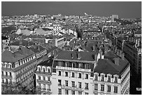 Presqu'ile cityscape. Lyon, France (black and white)