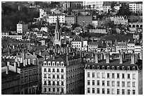 Eglise St-George, vieille ville. Lyon, France ( black and white)
