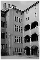 Maison des Avocats, vieux Lyon. Lyon, France ( black and white)