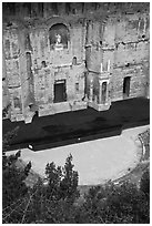 Ancient Roman Theatre, Orange. Provence, France (black and white)