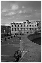 Petit Palais at sunset. Avignon, Provence, France ( black and white)