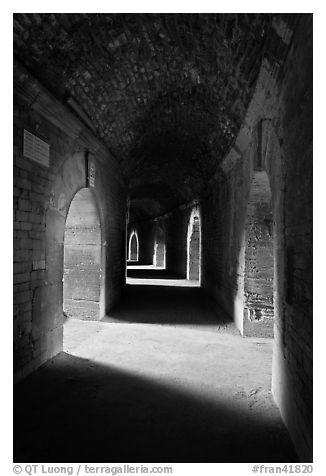 Gallery in the Roman arena. Arles, Provence, France