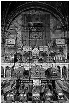 Relics, Saint Trophime church. Arles, Provence, France ( black and white)