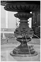 Fountain, old town. Aix-en-Provence, France (black and white)