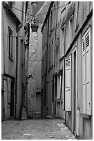Alley, Chartres. France (black and white)
