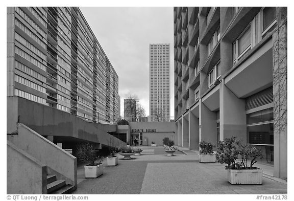 High-rise residential towers, Olympiades. Paris, France