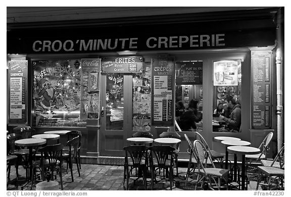 Creperie, Montmartre. Paris, France