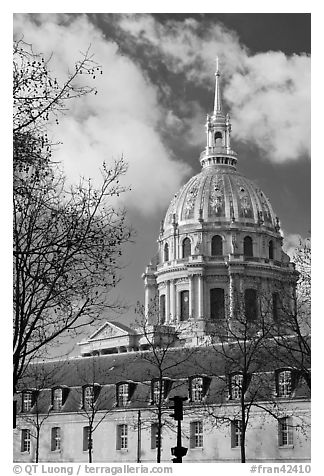 Ecole Militaire and Dome of the Invalides. Paris, France