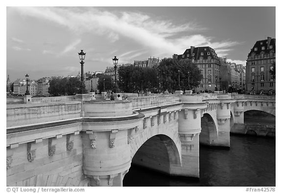 Pont Neuf at sunset. Paris, France