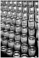 Candles, Notre-Dame cathedral. Paris, France (black and white)