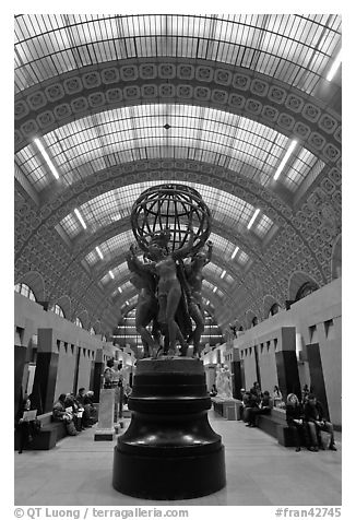 Sculpture by Jean-Baptiste Carpeaux, The Four Parts of the World, in Orsay Museum. Paris, France