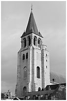 Church Saint Germain des Pres. Paris, France ( black and white)