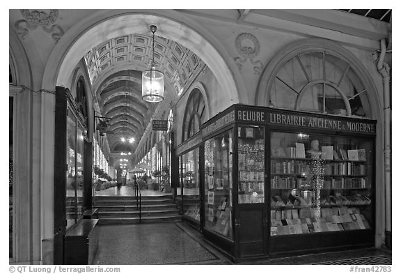 Bookstore in passage Vivienne. Paris, France