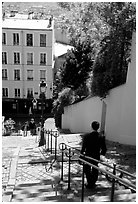 Staircase, Montmartre. Paris, France ( black and white)