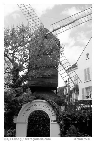 Moulin de la Galette, Montmartre. Paris, France