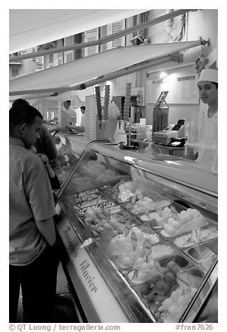 Ice cream parlor, Nice. Maritime Alps, France