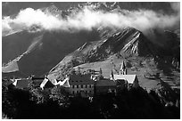 Village of La Grave. France ( black and white)