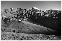 Snowy peaks at sunset, Himachal Pradesh. India ( black and white)