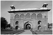 Naubat Khana (Drum house), Red Fort. New Delhi, India (black and white)