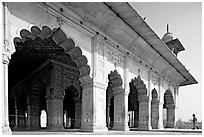 Hammans (baths), Red Fort. New Delhi, India (black and white)