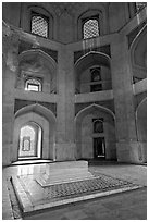 Emperor's tomb, Humayun's tomb. New Delhi, India ( black and white)