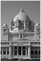 Umaid Bhawan Palace. Jodhpur, Rajasthan, India (black and white)