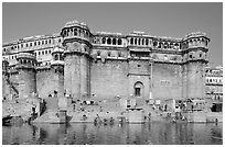 Bonsale Ghat. Varanasi, Uttar Pradesh, India ( black and white)