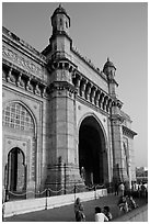 Gateway of India, early morning. Mumbai, Maharashtra, India (black and white)