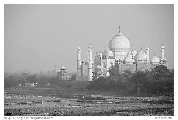 Taj Mahal seen from the Agra Fort. Agra, Uttar Pradesh, India