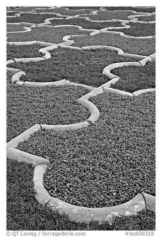 Geometric designs in Anguri Bagh garden, Agra Fort. Agra, Uttar Pradesh, India