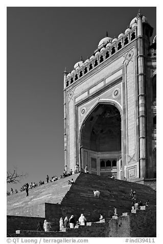 Buland Darwaza (Victory Gate), Asia's largest, Dargah mosque. Fatehpur Sikri, Uttar Pradesh, India