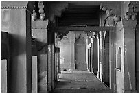 Corridor. Fatehpur Sikri, Uttar Pradesh, India ( black and white)