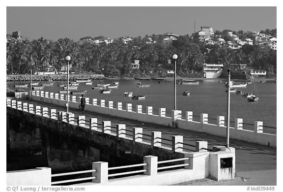 Dona Paula pier and harbor. Goa, India