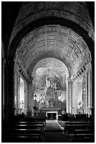 Side chapel, Se Cathedral , Old Goa. Goa, India (black and white)