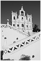 Church of our Lady of the Immaculate Conception, Panaji (Panjim). Goa, India (black and white)