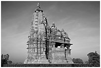 Javari Temple, Eastern Group. Khajuraho, Madhya Pradesh, India (black and white)