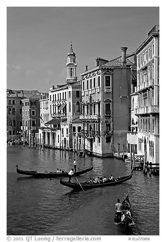 Grand Canal seen from the Rialto Bridge. Venice, Veneto, Italy