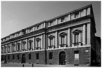 Palazzo Porto-Breganze, designed by Palladio and built by Scamozzi. Veneto, Italy (black and white)