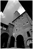 Torre Grossa. San Gimignano, Tuscany, Italy ( black and white)